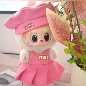 Pink Labubu Outfit with Hat - doll not included